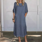 Damen Leichte Sommerkleid R&B
