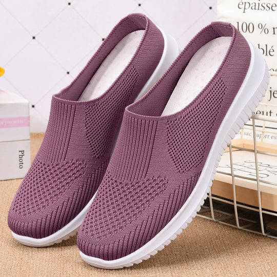Damen Bequeme und atmungsaktive Slip-On Freizeitschuhe R&B