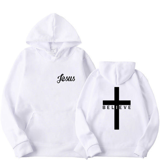 Damen Kapuzenpullover mit motivierendem Glaubensdesign und bequemer Passform R&B