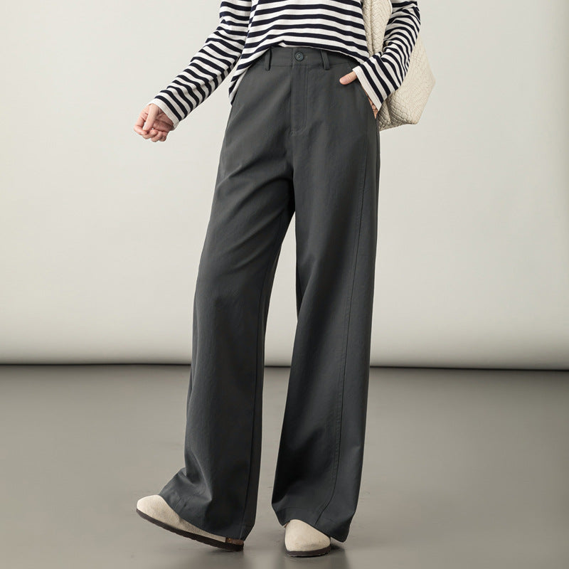 Damen Weite Stoffhose elegant verarbeitet