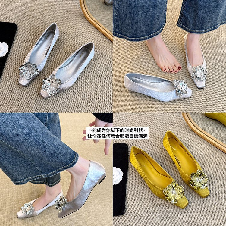 Damen elegante Ballerinas mit strahlenden Dekor-Elementen und komfortabler Innensohle R&B