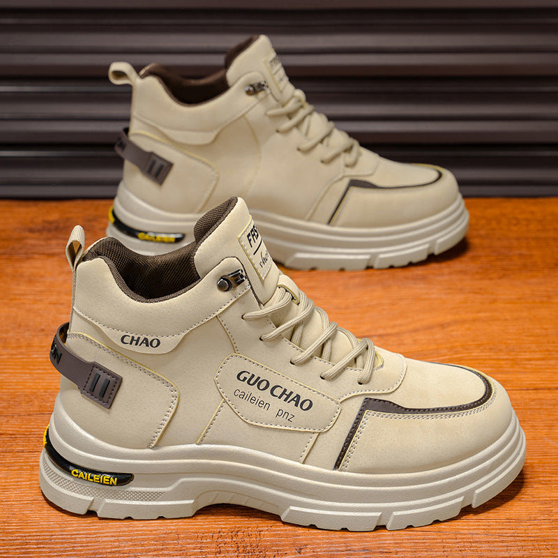 Damen Sportliche High-Top Stiefel mit rutschfester Sohle und verstärkter Dämpfung