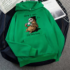 Damen Kapuzensweater mit niedlichem Tiermotiv und verspieltem Spruch