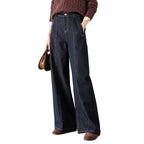 Damen Weite Jeanshose High Waist mit zeitlosem Design