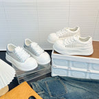 Damen Sneaker mit luftiger Netzstruktur und bequemer Plateausohle R&B