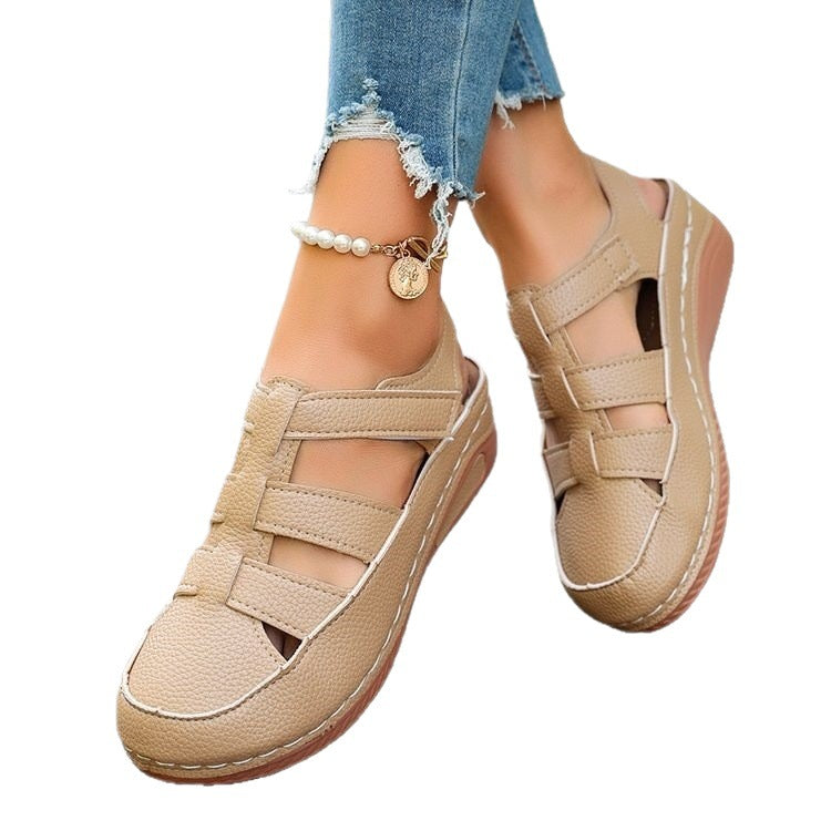 Damen Komfortable und luftige Sandalen mit geflochtenem Riemendesign R&B