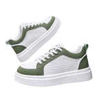Damen Trendige Plattform Sneakers mit minimalistischer Oberflächenstruktur