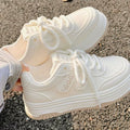 Damen Plateau-Sneaker mit modischem Herz-Design und dämpfender Sohle R&B