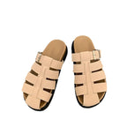 Damen Bequeme Clogs mit verstellbarem Riemen und weichem Fußbett EB