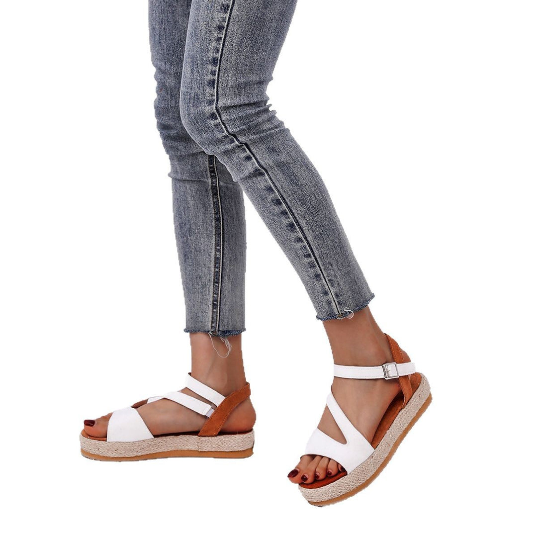 Damen Elegante und komfortable Keil-Sandalen mit verstellbarem Riemen R&B