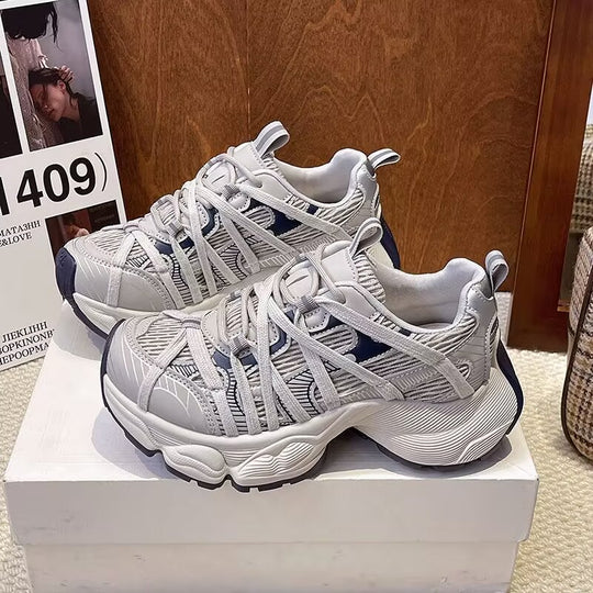 Damen Trendy Sport Sneakers mit innovativem Obermaterial und flexibler Sohle R&B