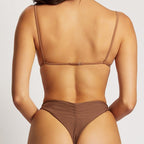 Damen Triangel-Bikini mit modischen Ringdetails und hochgeschnittenem Design R&B