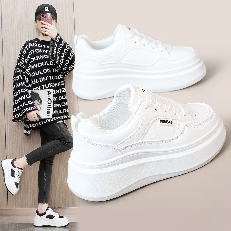 Damen Modische Plateau-Sneaker mit atmungsaktivem Obermaterial und gepolsterter Innensohle R&B