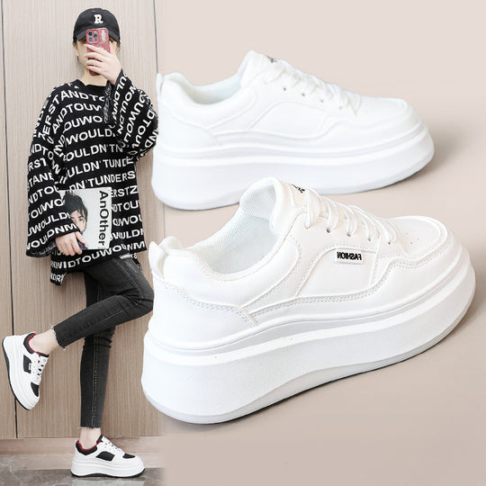 Damen Modische Plateau-Sneaker mit atmungsaktivem Obermaterial und gepolsterter Innensohle R&B