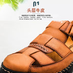Herren Sandalen mit atmungsaktivem Leder R&B