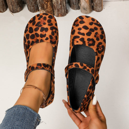 Damen Ballerinas mit elegantem Klettverschluss und atmungsaktivem Obermaterial R&B