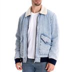 Herren Jeansjacke mit Fleecefutter und praktischen Taschen