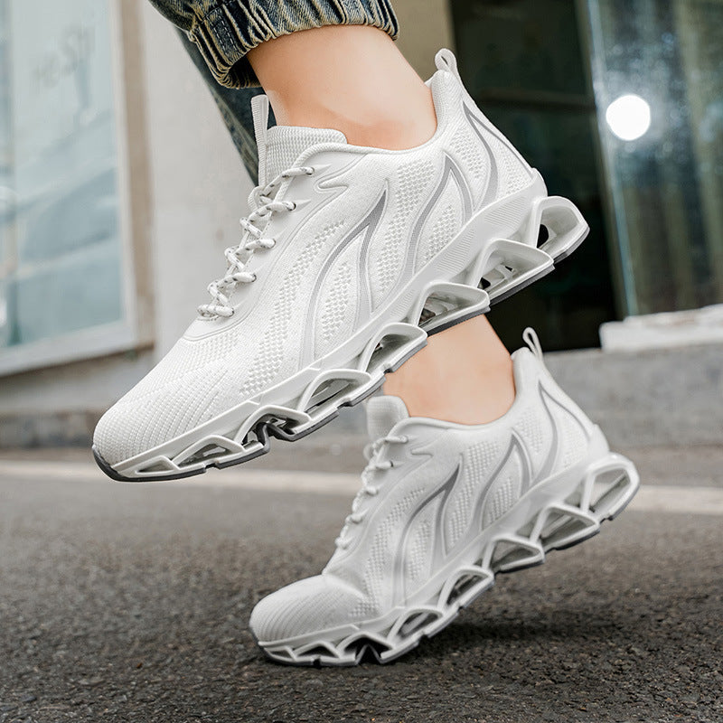 Damen Sportliche Netzwerk-Sneaker mit stoßdämpfender Sohle