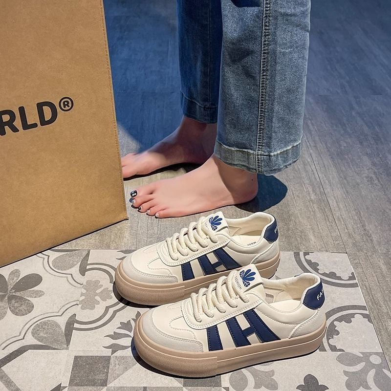 Damen Modische Plateau Sneakers mit klassischem Design und komfortabler Sohle R&B