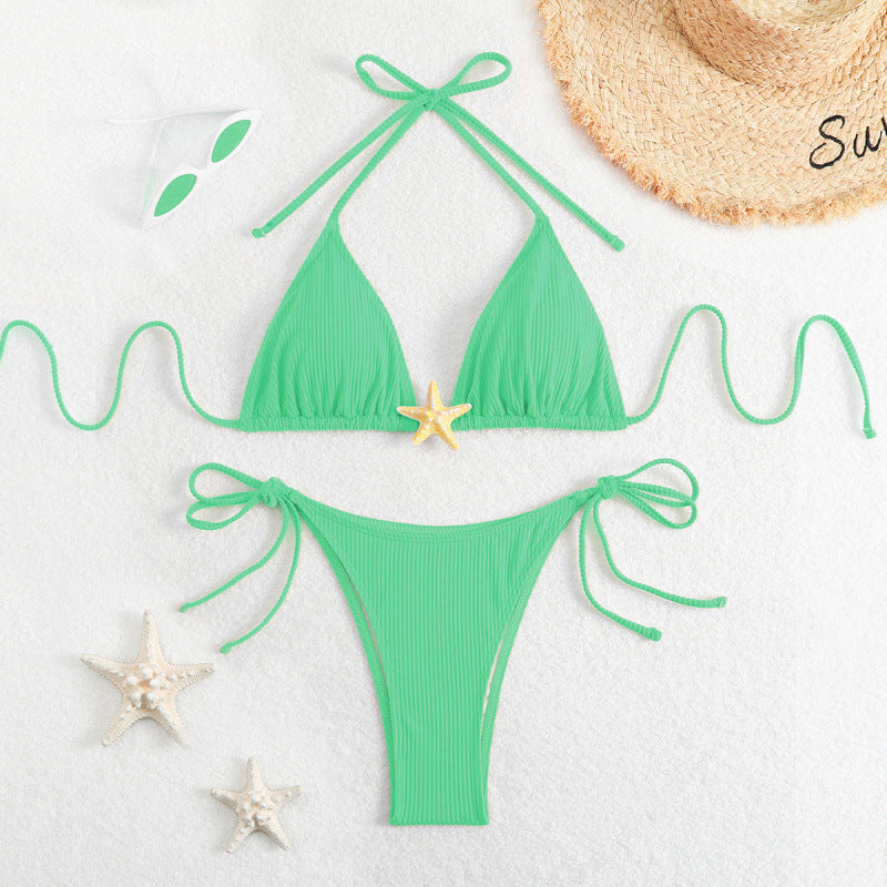 Damen Triangel-Bikini mit verspieltem Muschel-Detail R&B