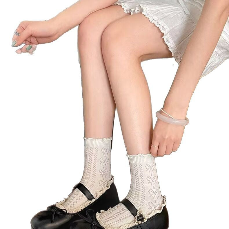 Damen Ballerinas mit verspielten Details und edler Schnürung R&B