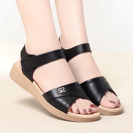 Damen Komfortable Sandalen mit verstellbaren Riemen und ergonomischer Sohle R&B