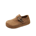 Damen Clogs mit komfortablem Kunstleder-Obermaterial und modischer Schnalle R&B