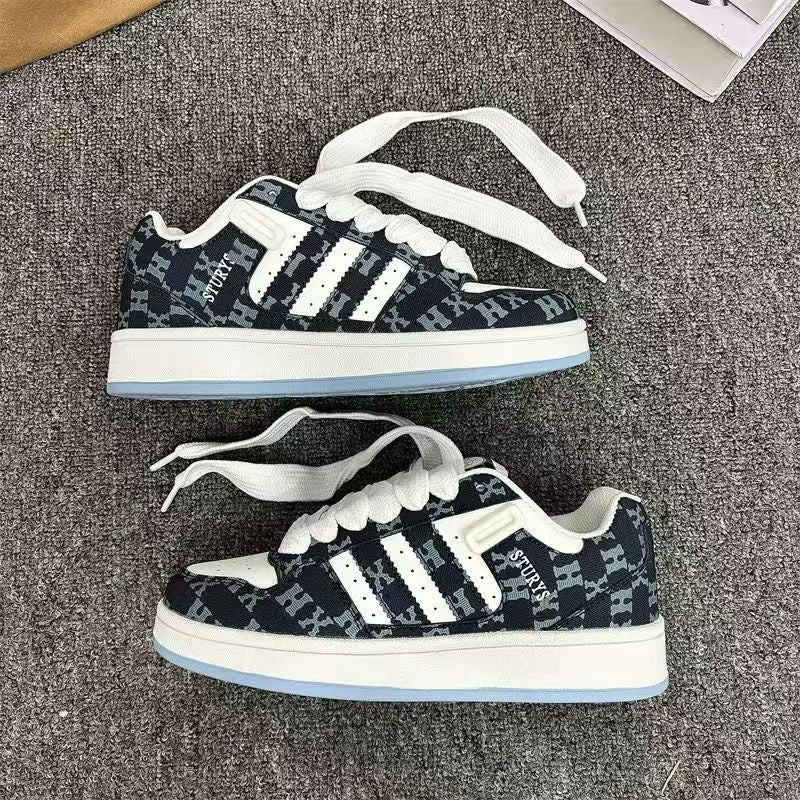 Damen Sportliche Sneakers im modernen Patchwork-Design