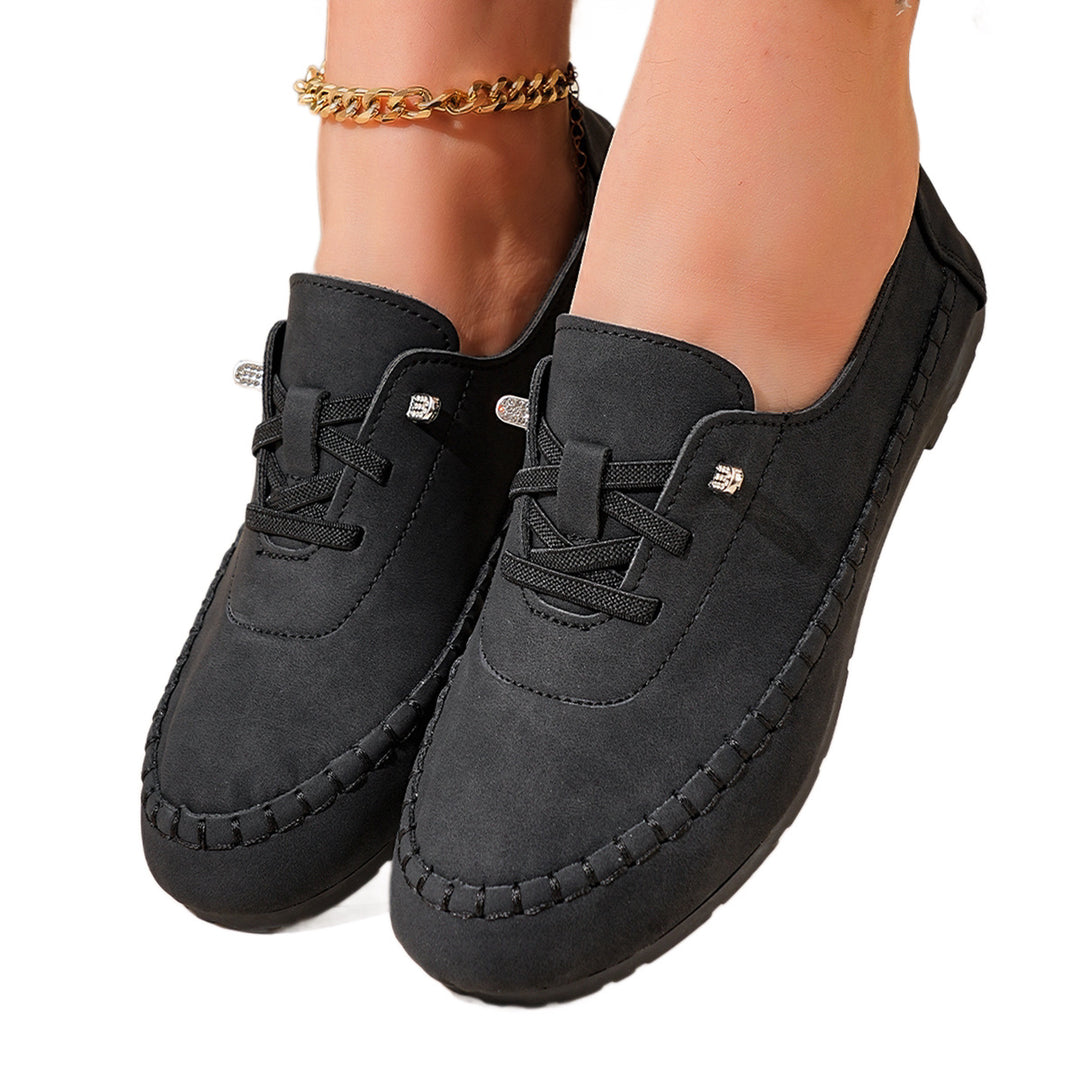 Damen Mokassin-Schuhe mit handgenähtem Obermaterial R&B