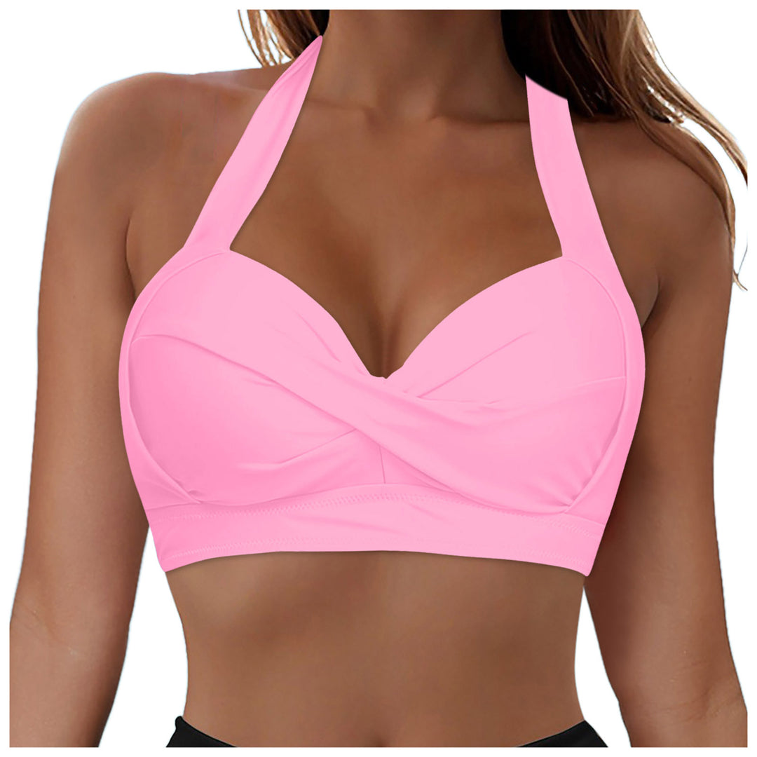 Damen Modisches Bikinioberteil mit Wickeldesign R&B