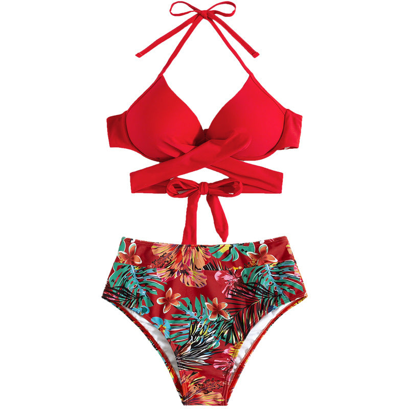 Damen Triangel-Bikini mit elegantem Wickeldesign R&B
