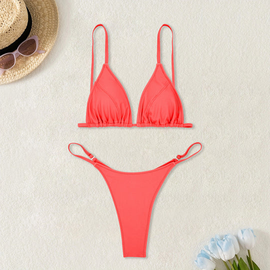 Damen Triangel-Bikini mit verstellbaren Trägern R&B