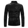 Herren Samt-Rollkragenpullover mit elegantem Design R&B