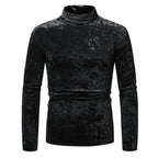 Herren Samt-Rollkragenpullover mit elegantem Design R&B