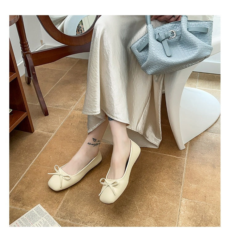 Damen Elegante und bequeme Ballerinas mit süßem Schleifen-Detail R&B