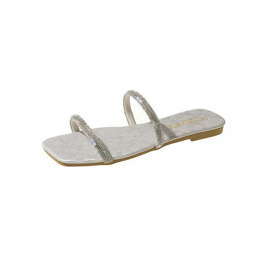 Damen modische Riemensandalen mit funkelnden Akzenten R&B