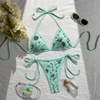 Damen Triangel-Bikini mit luxuriöser Stickerei R&B