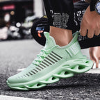 Damen Sportliche Leichtgewicht-Sneaker mit atmungsaktiver Strickoberfläche R&B