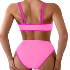 Damen Bikini-Set mit modischem Cut-Out und verstellbaren Trägern R&B