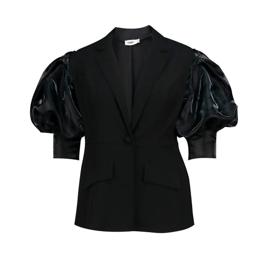 Damen Blazer mit voluminösen Puffärmeln R&B
