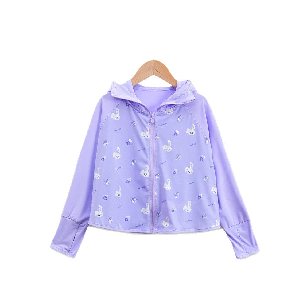 Mädchen Übergangsjacke mit Kapuze und niedlichem Tiermotiv R&B
