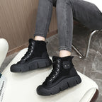 Damen modische High-Top Sneakers mit kuscheligem Innenfutter R&B