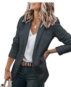 Damen komfortable Blazerjacke mit strukturiertem Design und eleganten Akzenten R&B