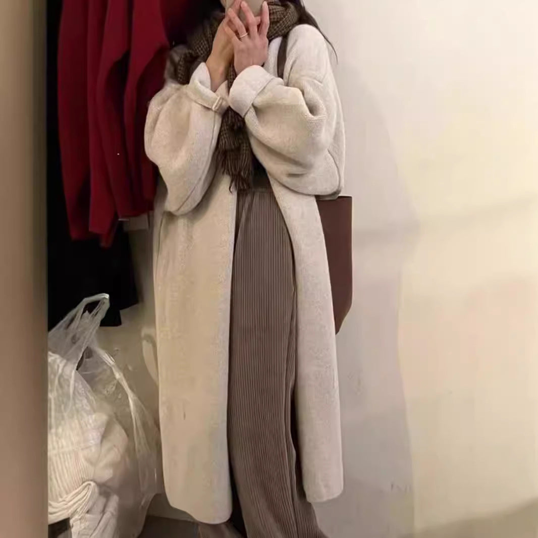 Damen Lässiger Strickpullover mit drapiertem Design und praktischer Taillierung R&B