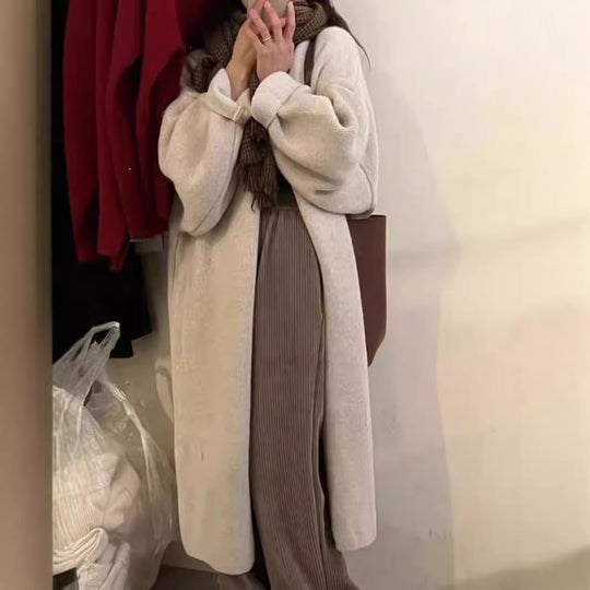 Damen Lässiger Strickpullover mit drapiertem Design und praktischer Taillierung R&B