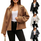 Damen Modische Oversized Blazerjacke mit schickem Schnitt R&B