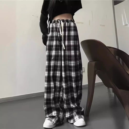 Damen Karottenhose mit Karomuster R&B