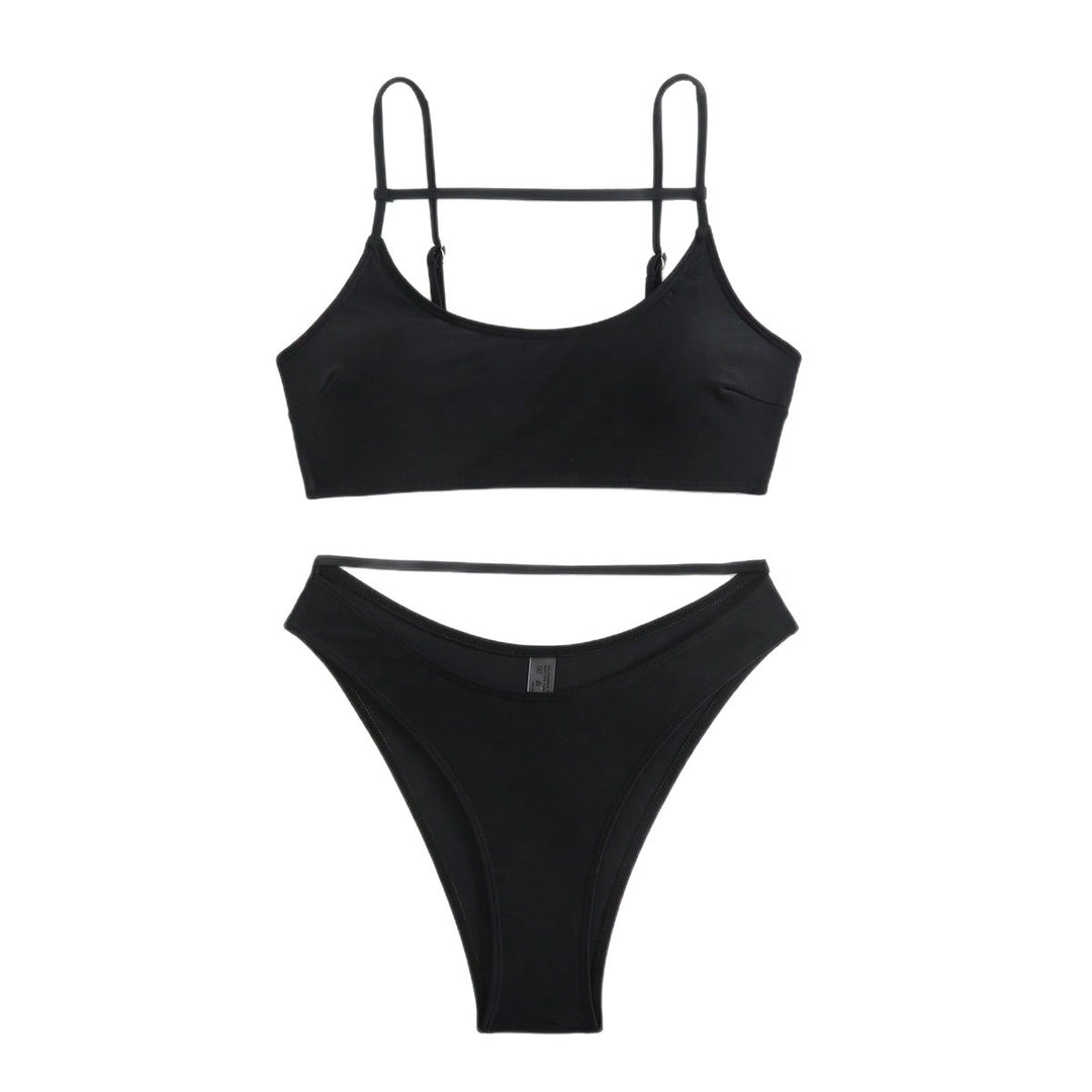 Damen Triangel-Bikini-Set mit innovativem Schnitt und verstellbaren Trägern R&B