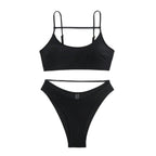Damen Triangel-Bikini-Set mit innovativem Schnitt und verstellbaren Trägern R&B