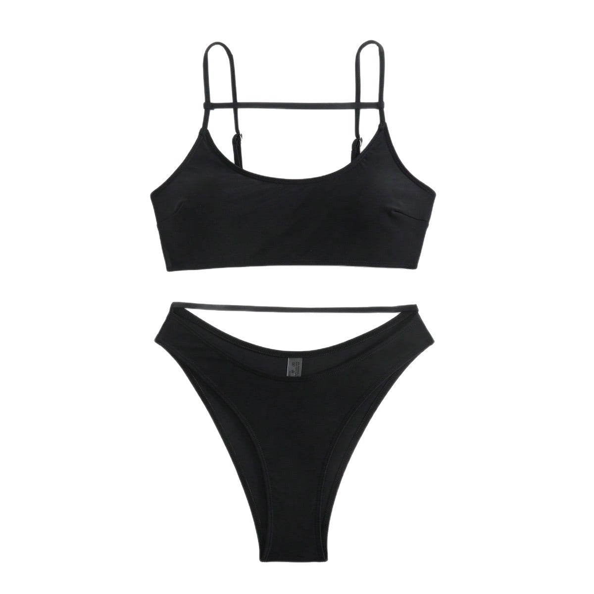 Damen Triangel-Bikini-Set mit innovativem Schnitt und verstellbaren Trägern R&B